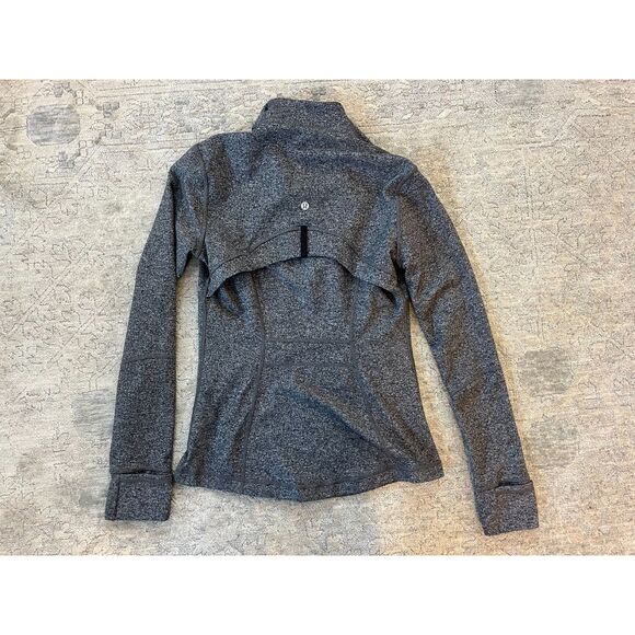 Lululemon Define Jacket Luon Heathered Black Size 6 Gray - Picture 6 of 6